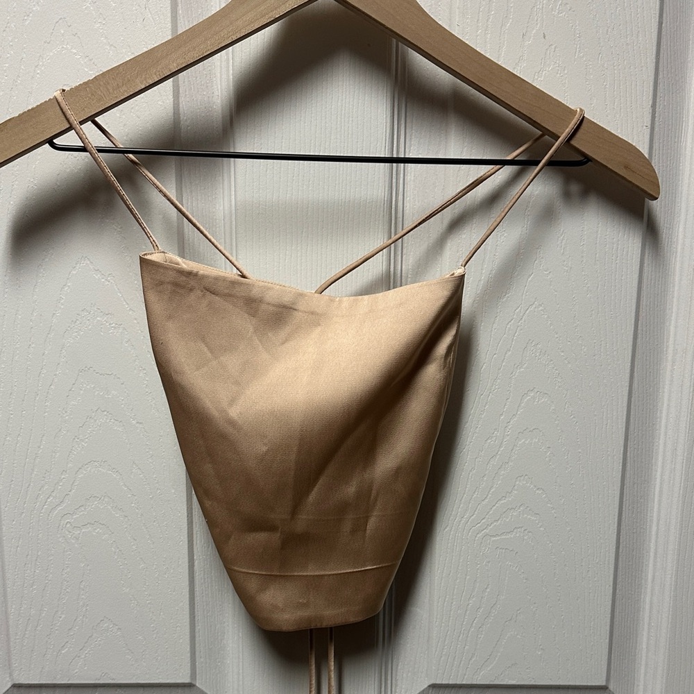 Satin Crop Top